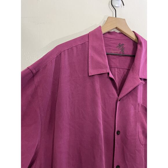 Tommy Bahama 2XL Silk Button Down Camp Shirt Retro Bowling Resort Tropical Dad - Picture 4 of 13